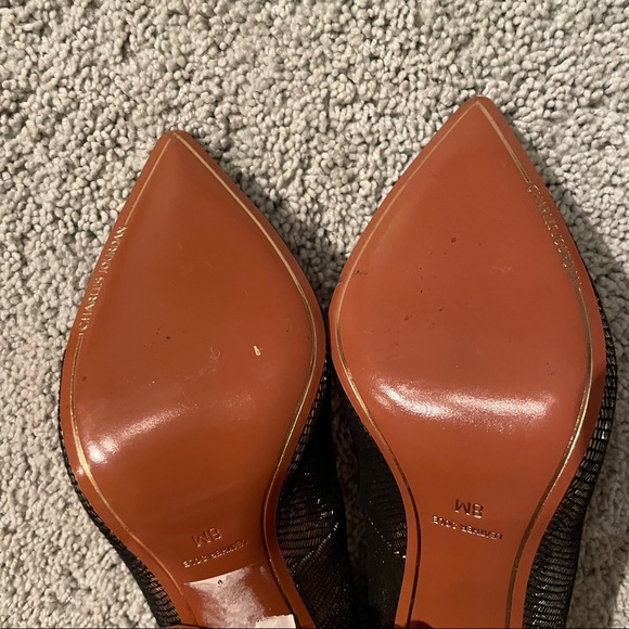 CHARLES JOURDAN claire metallic silver stilettos 8M NWT - Picture 10 of 10